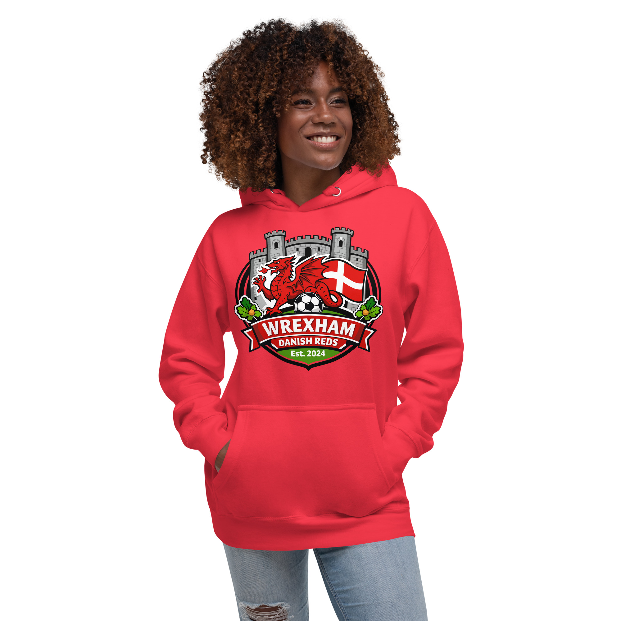 Danish Reds Unisex Hoodie - Billede 5
